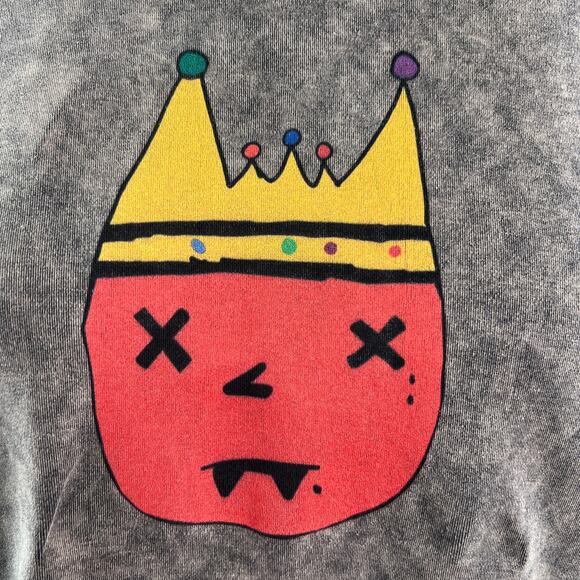 By Dwight O'neal J. Gray Tupac Reverse Red Crop Top Crew Neck Tee Size Large L - Picture 5 of 11